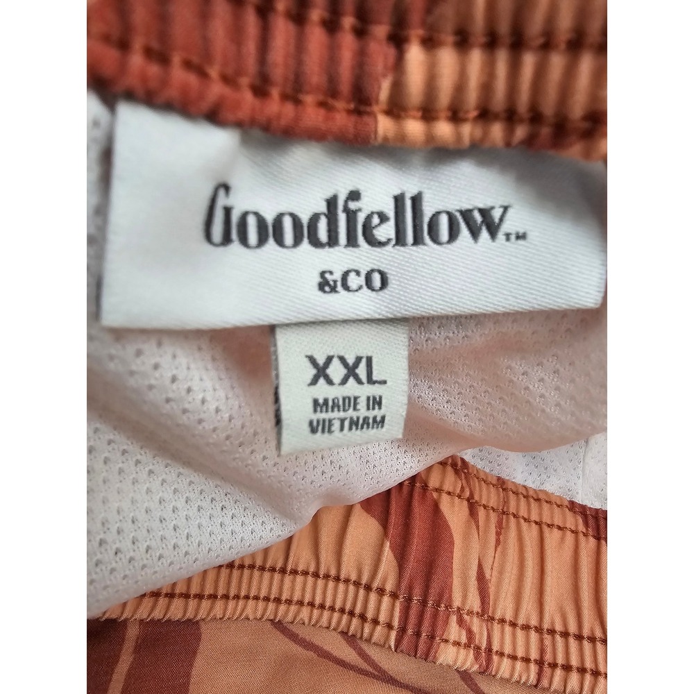 Goodfellow & Co Mens Orange Floral Swim Trunks 5‎ Inch Inseam XXL New - Picture 5 of 9